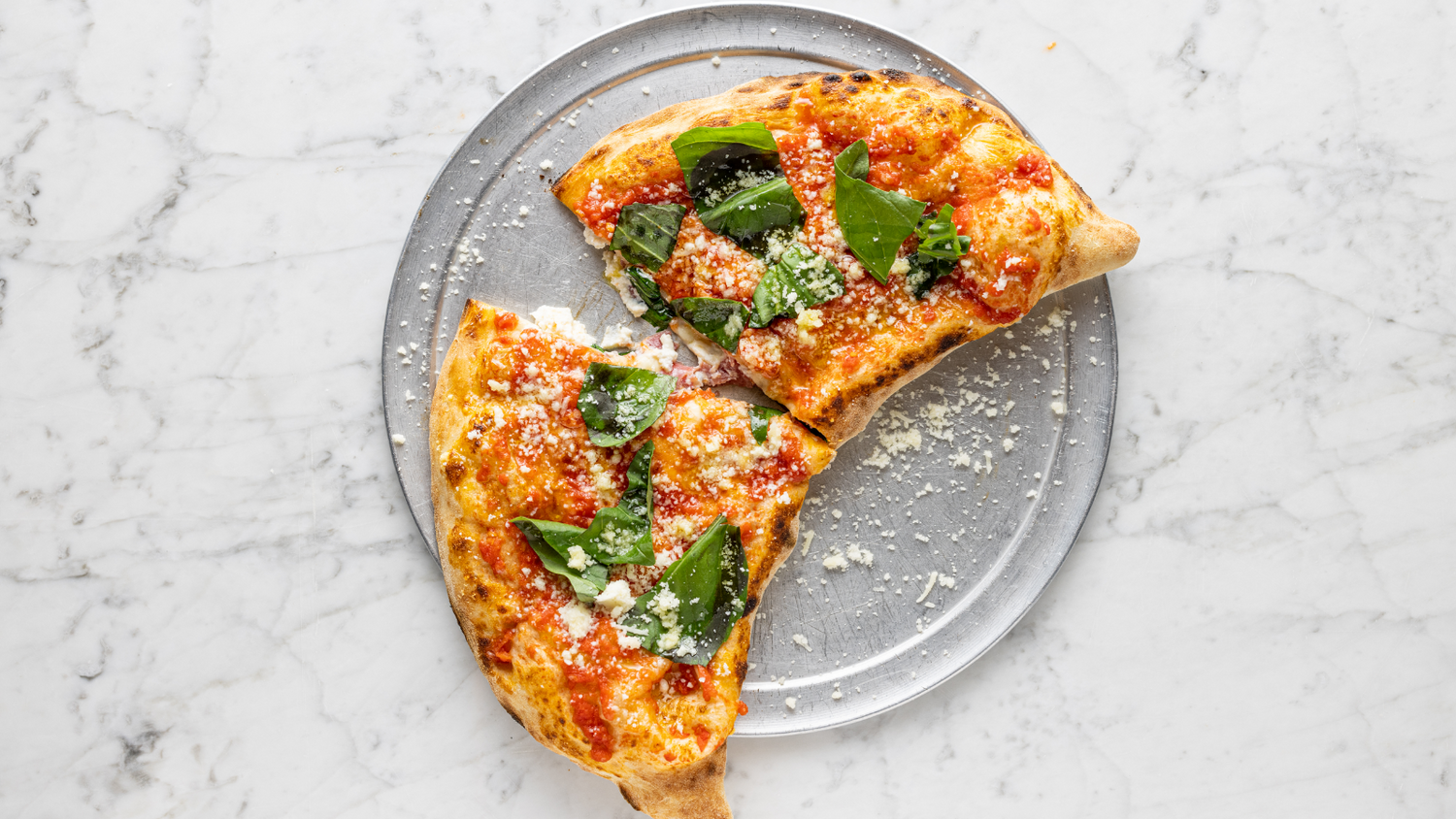 Neapolitan Calzone cut in half